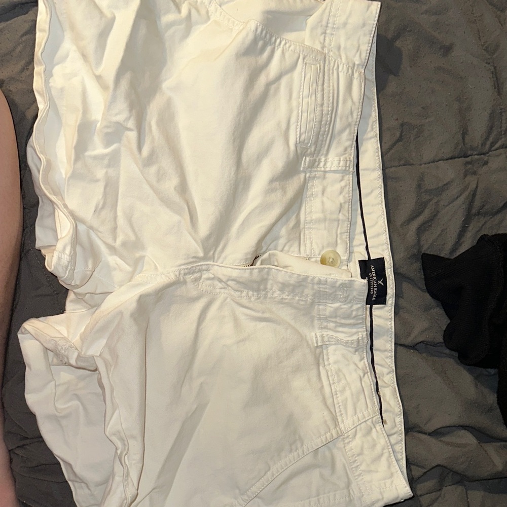 American Eagle Outfitters White Cargo Shorts